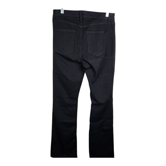 WHBM‎ White House Black Market Skinny Flare Leg Black Jeans Size 6L Long Tall - Picture 10 of 11